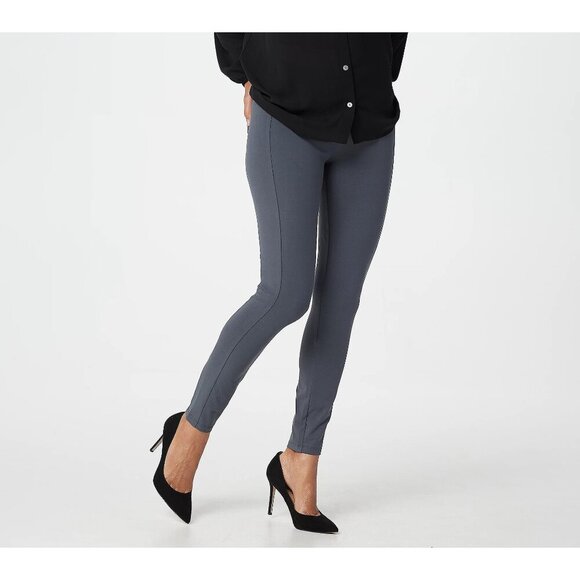 Susan Graver Iron Grey Regular Weekend Premium Stretch Leggings Size Small - Picture 1 of 6